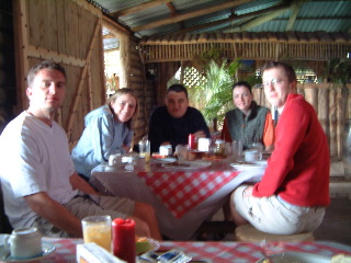 Breakfast stop off on route to the white waters